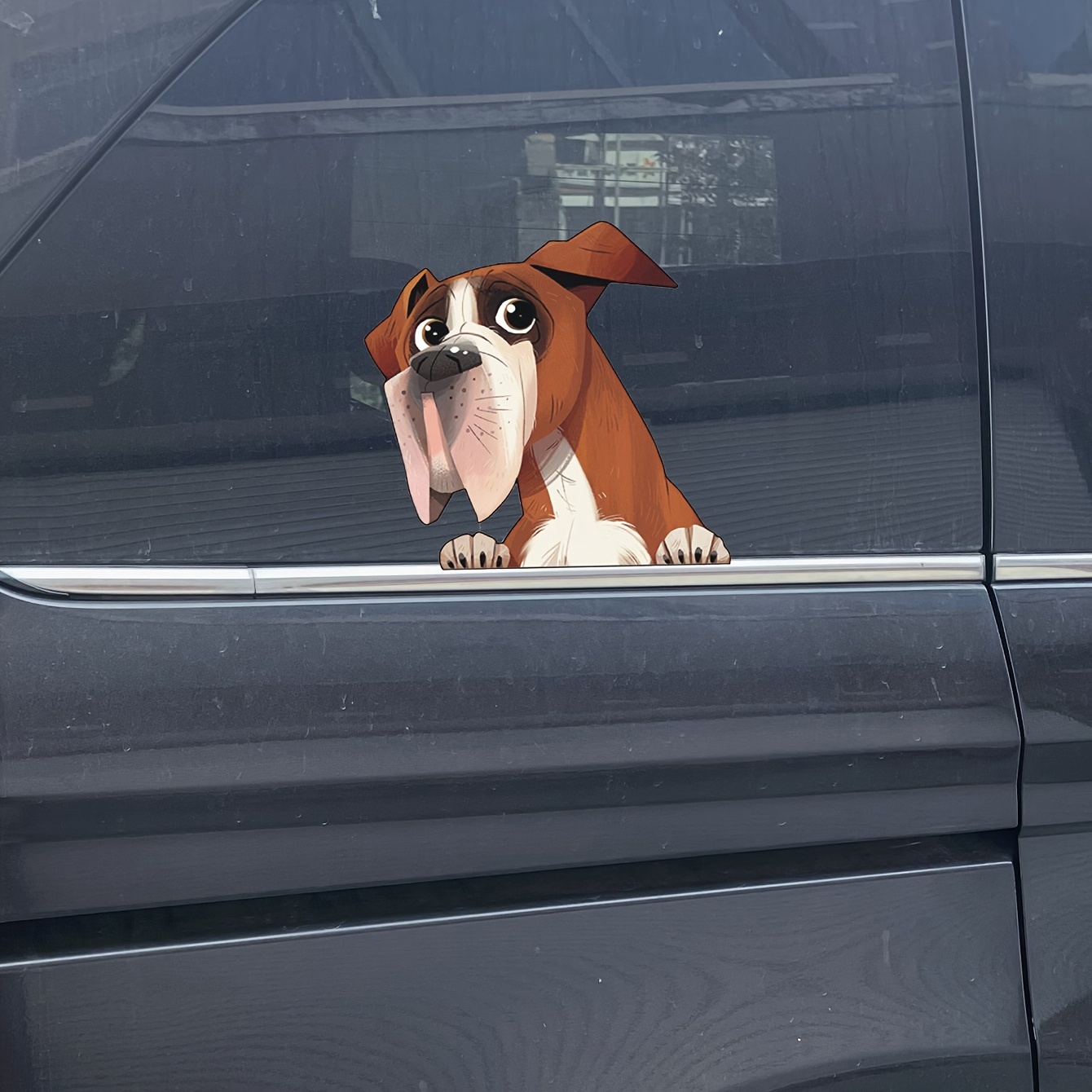Shopping Hund Crack Car Aufkleber Lustiges Tier Wallpaper Fenster