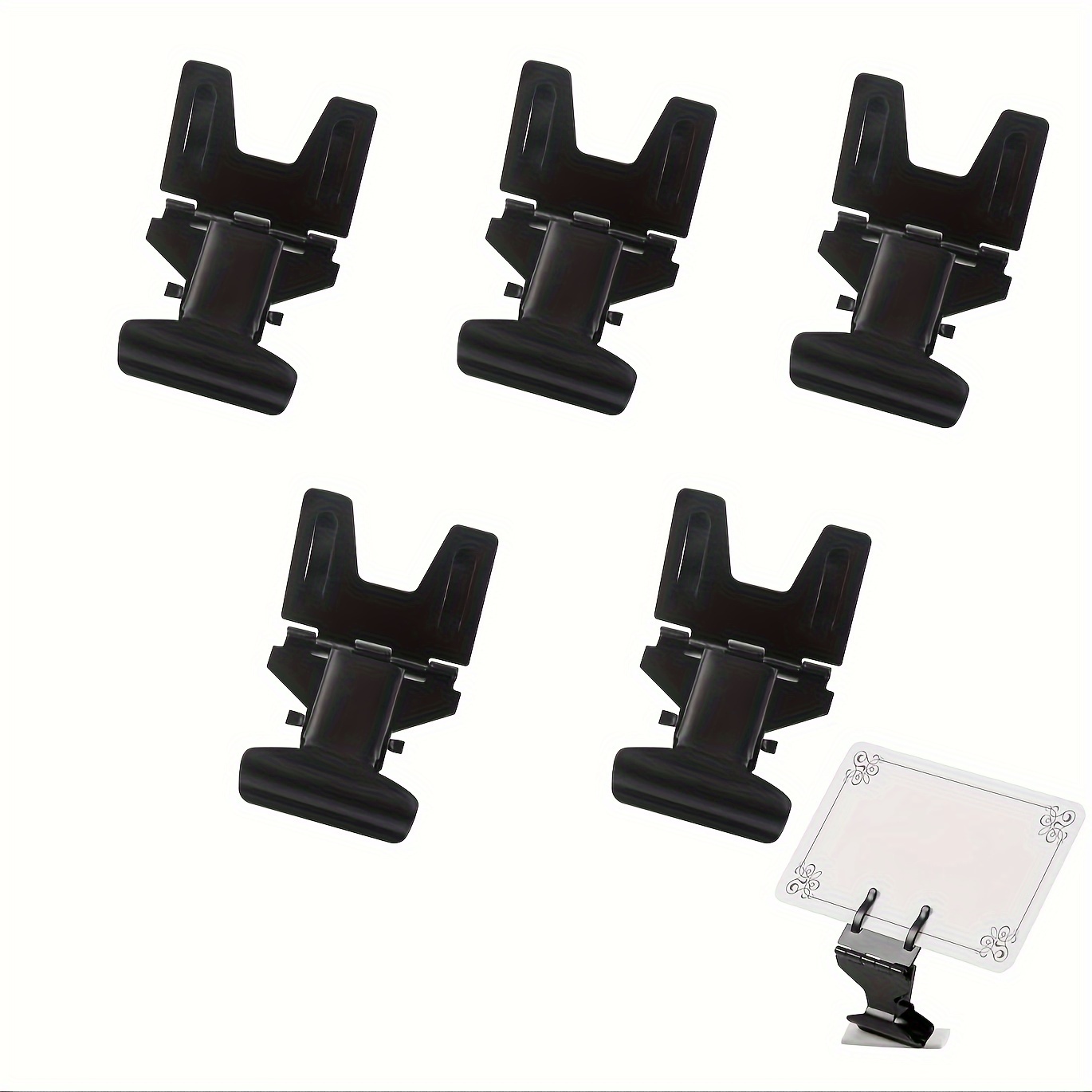 5pcs Retail Price Tag Holders Supermarket Metal Advertising Clips Metal  Clips