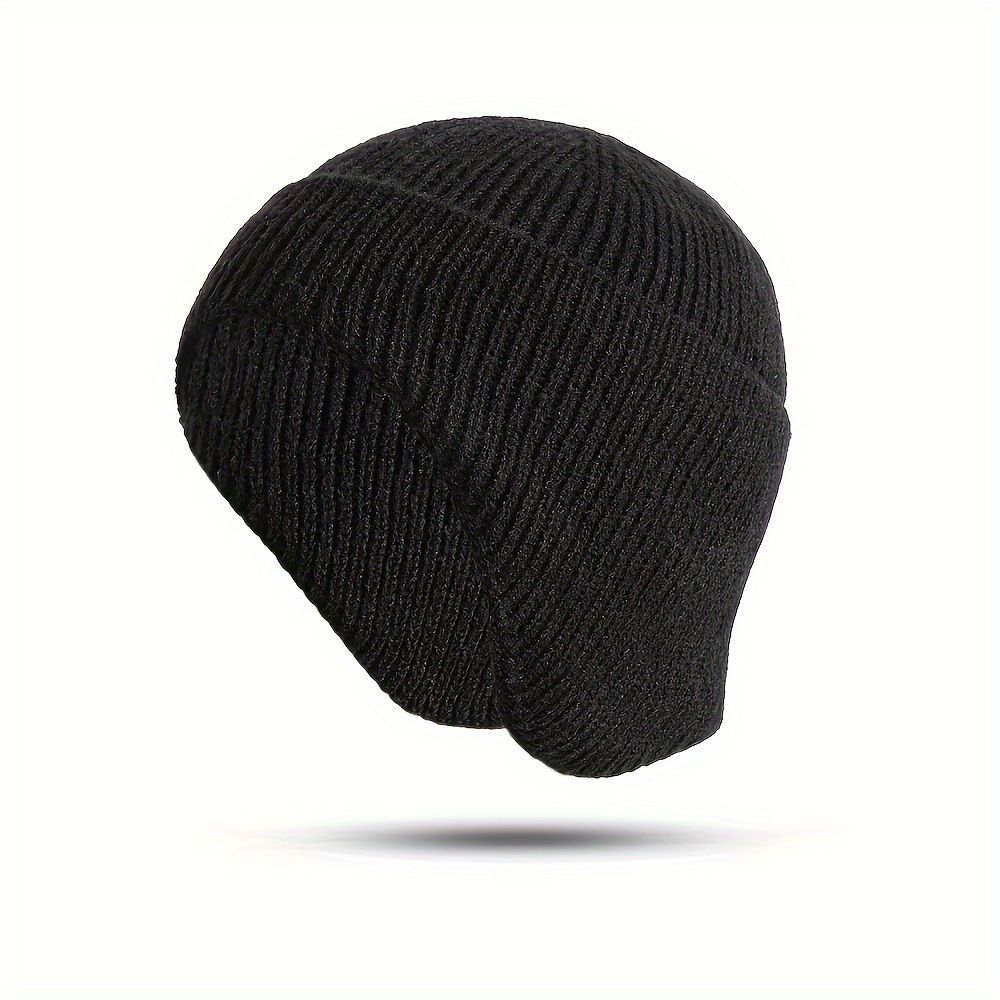 Cappello Di Protezione Per Le Orecchie Autunno Inverno Unisex In Tinta Unita  Da 1 Pezzo, Berretto Caldo Morbido Ad Alta Elasticità Per L'inverno - Temu  Italy