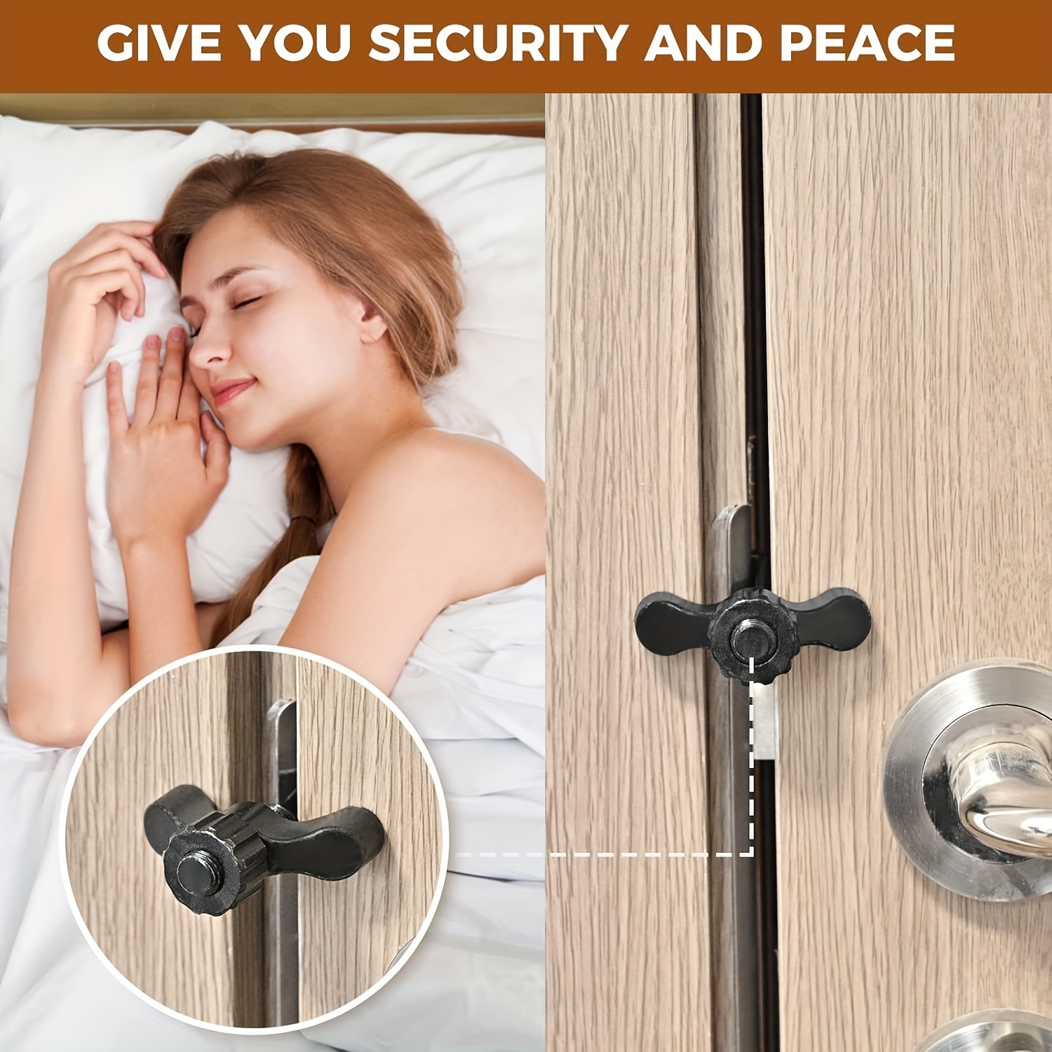 1PC Portable Door Locks Home Security Door Lockers Travel Lock