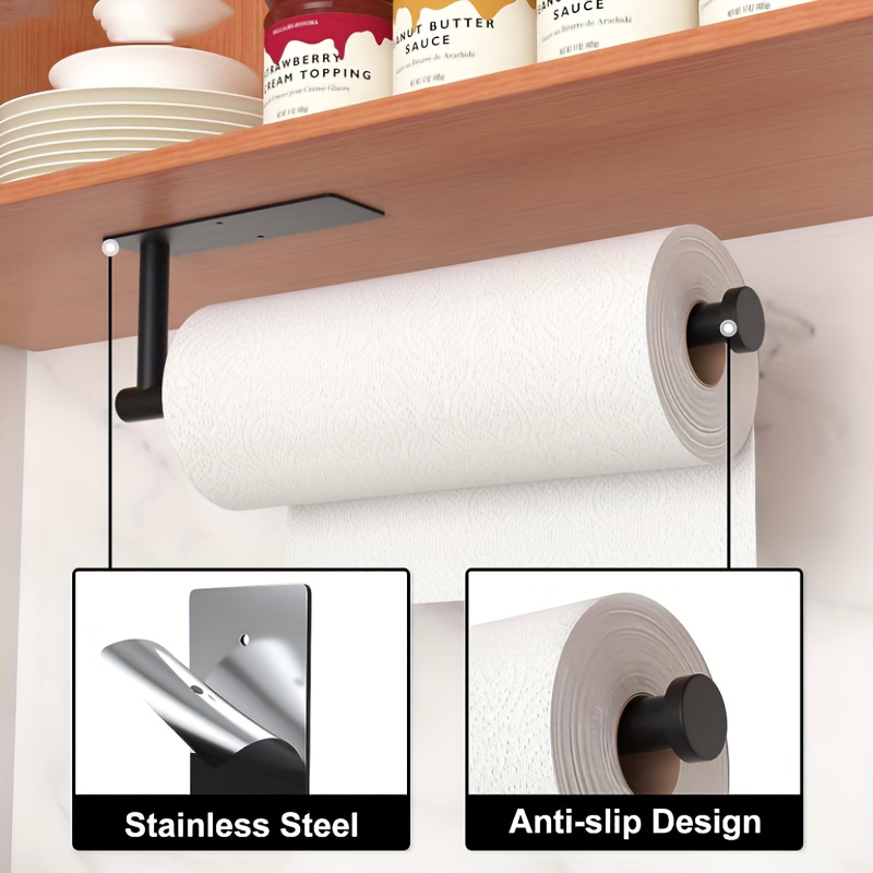 iDesign Stainless Steel Over the Cabinet Paper Towel Holder