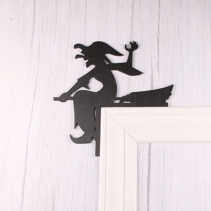 1pc Halloween Tür Ecke Dekor, Benutzerdefinierte Metall Wandkunst