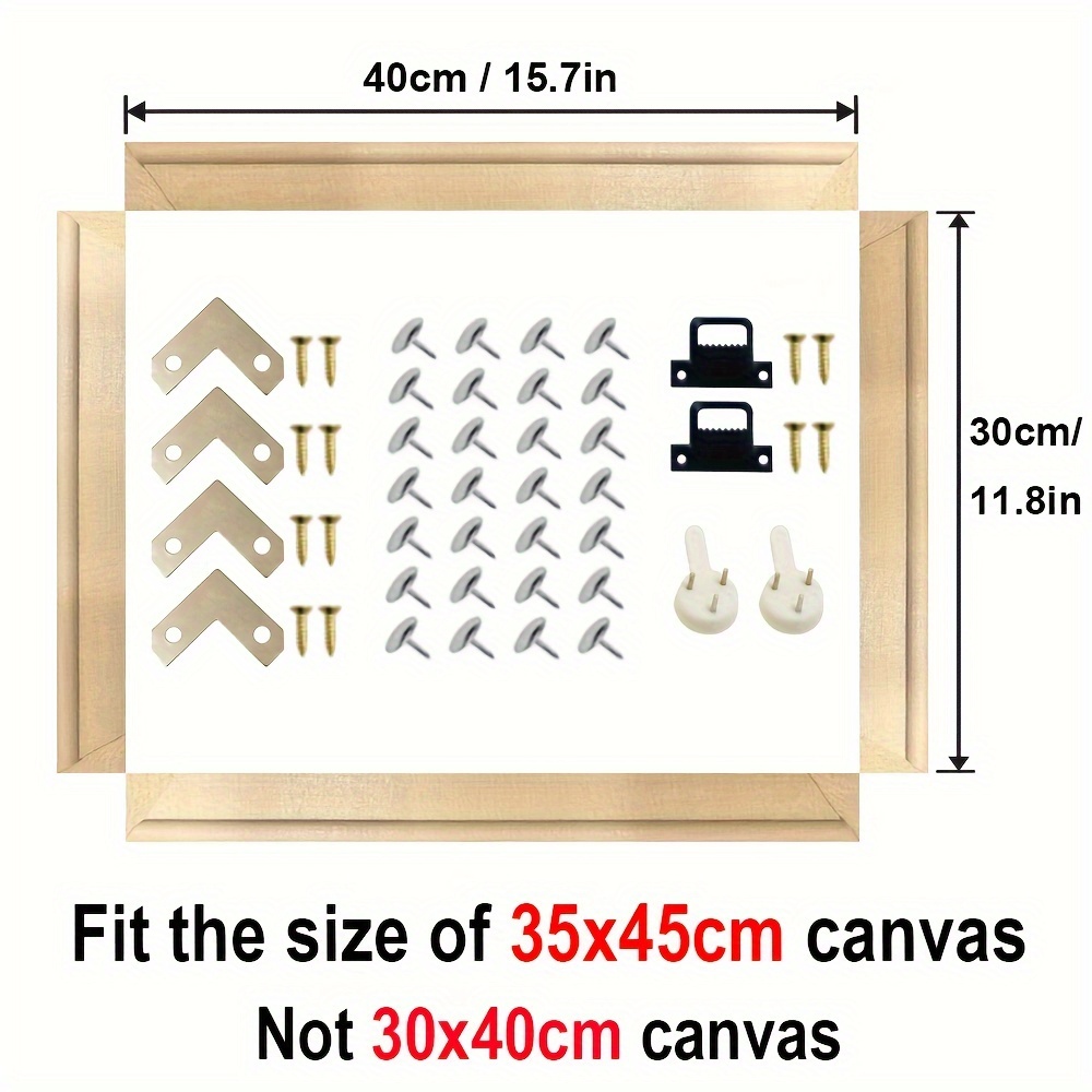 Pine Wood Canvas Frame Kit