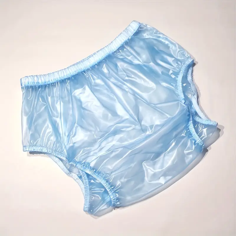 1pc Transparent PVC Plastic Underwear Incontinence Underwear Leak-proof  Adult Urine Pants Adolescent Diaper Cover With Special Protection