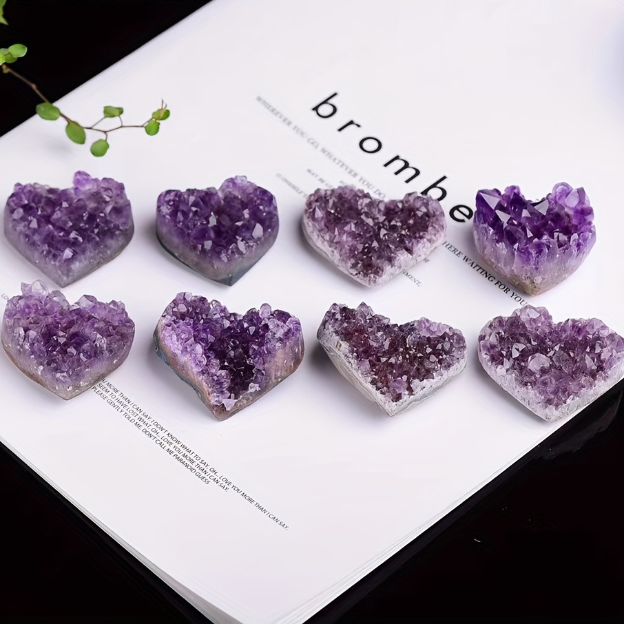 Crystal Faced Amethyst Heart –