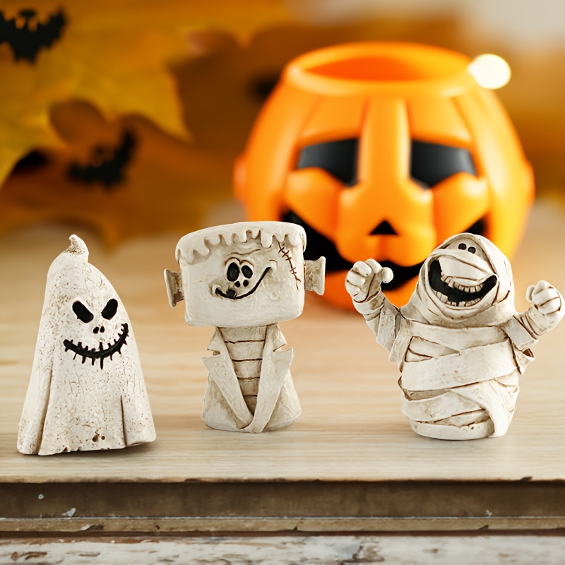 Decoração Halloween Abobora Fantasma Que Mexe e Fala Sozinho