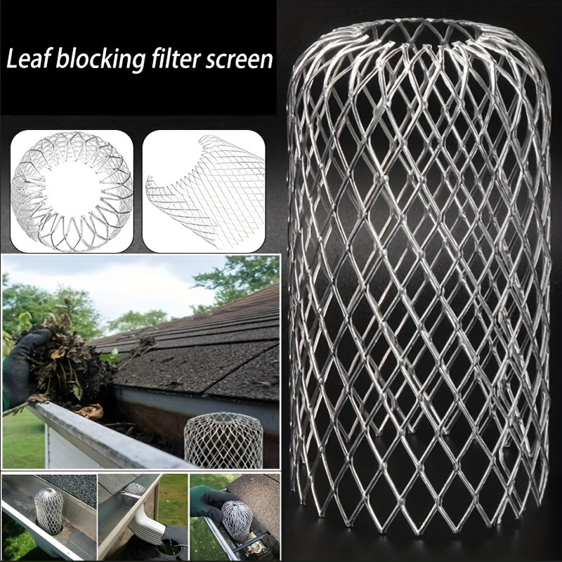 Gutter Guard Mesh resizable Flexible Corrosion Resistance - Temu