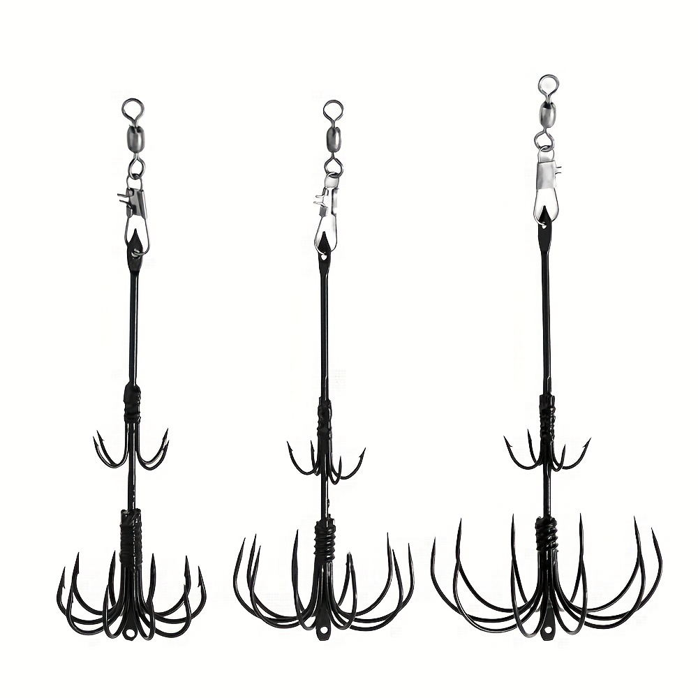 Durable Stainless Steel Double Layer Squid Hook Fishing - Temu
