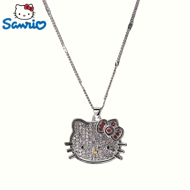 Anime Sanrio Kuromi Cinnamoroll Diamond Necklace Fashion Girl Sexy