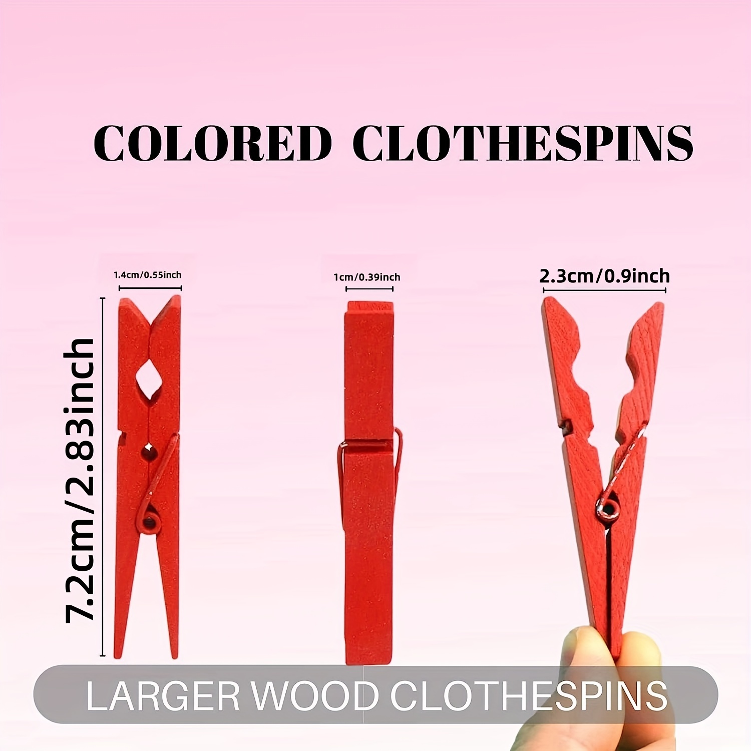 Colorful Wooden Clothespins Natural Birch Closure Pin Clip - Temu Australia