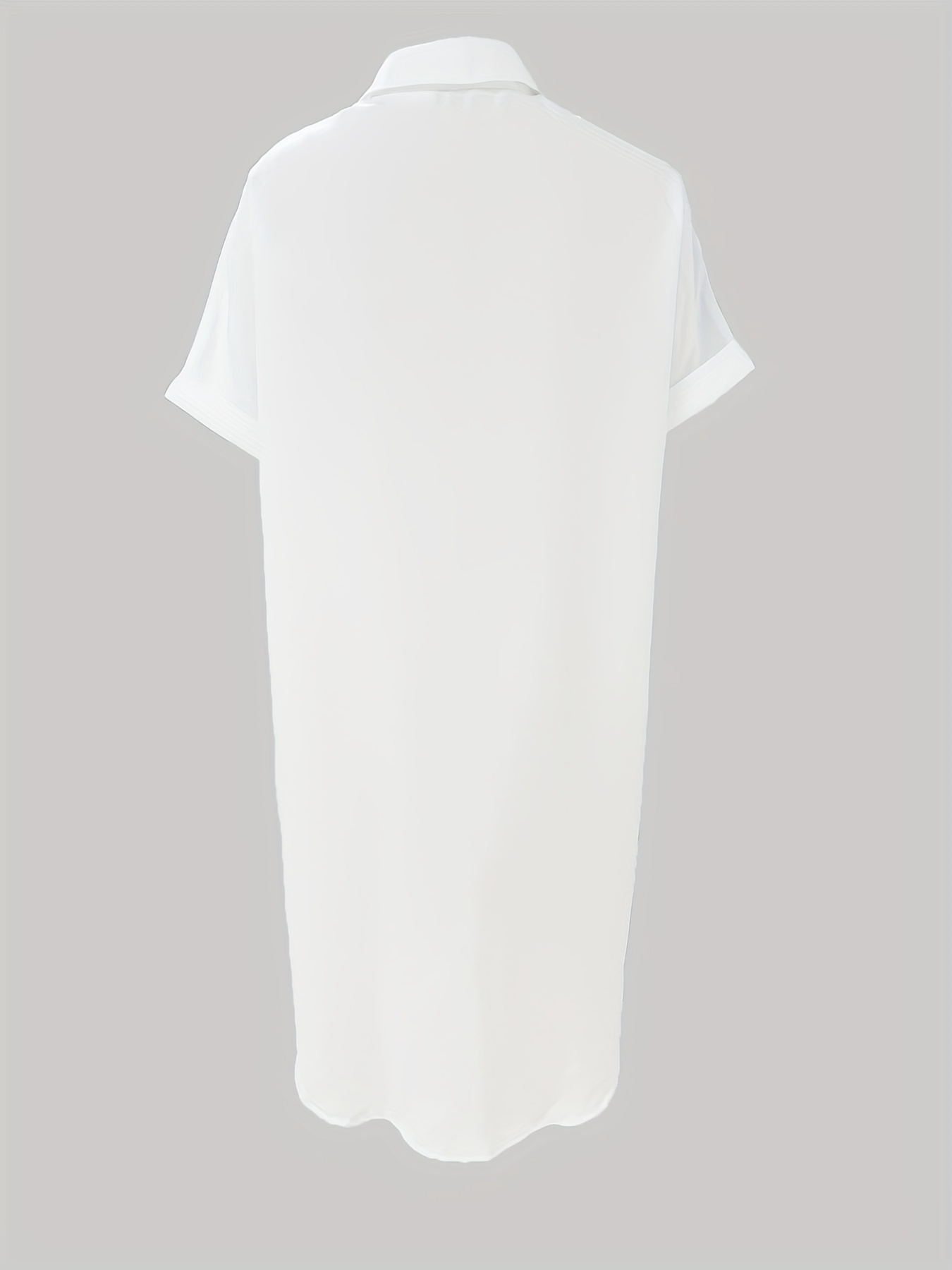 White Polo Shirt Dress - Dresses for Women