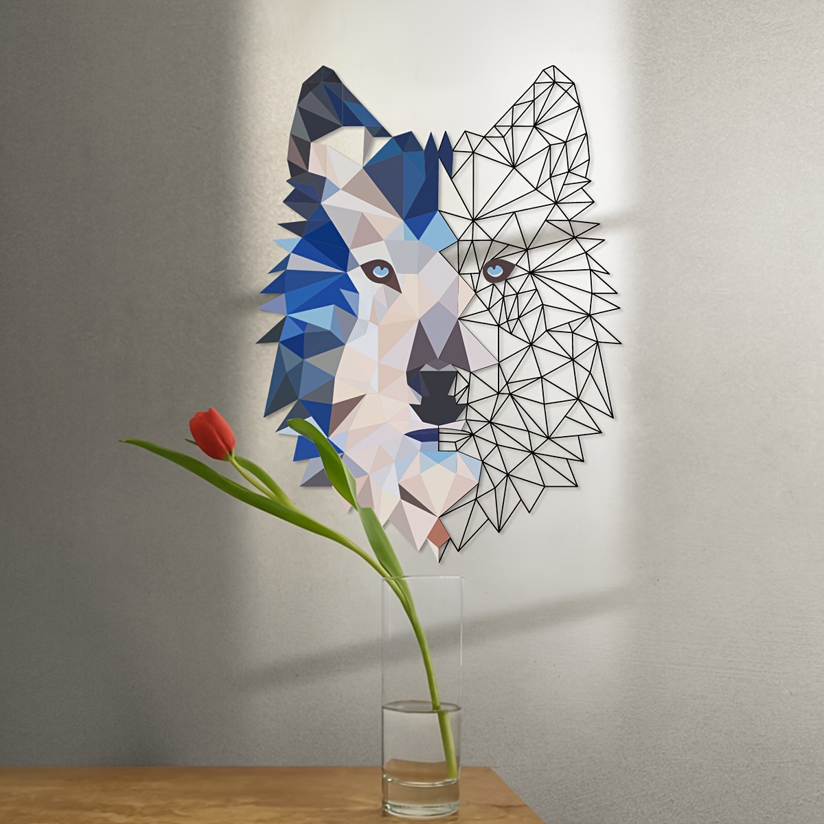 Wolf Geometric Wall Art