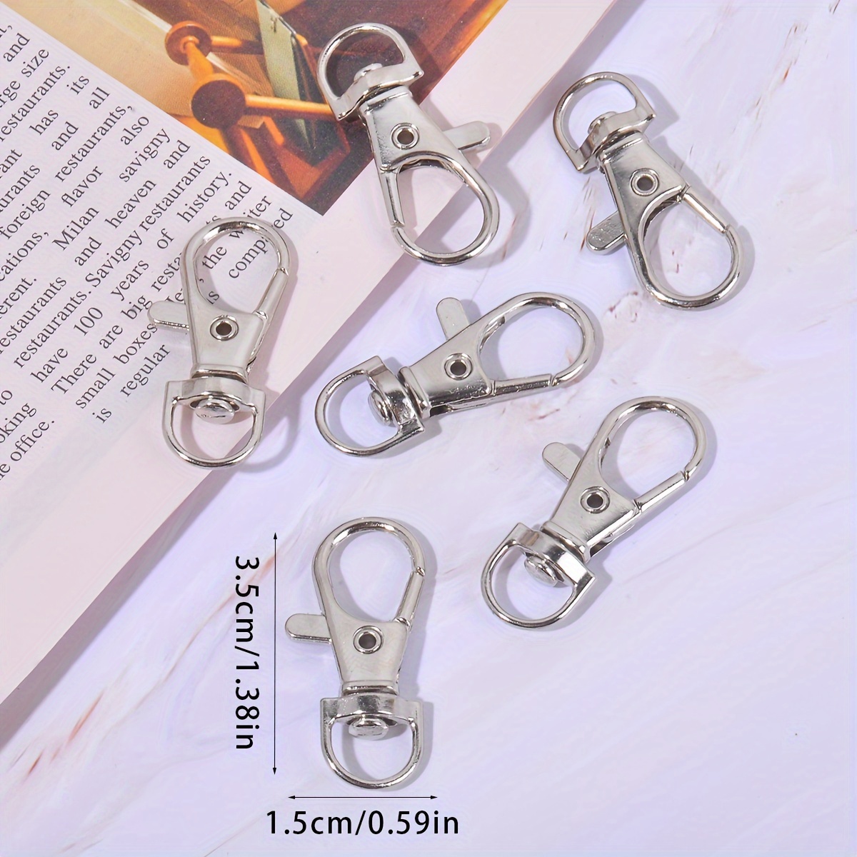 Lobster Claw Clasps Keychain, Stainless Steel Lobster Clasp Trigger Clips  Key Chain Ring Car Key Organizer Jewelry Making Accessories - Temu