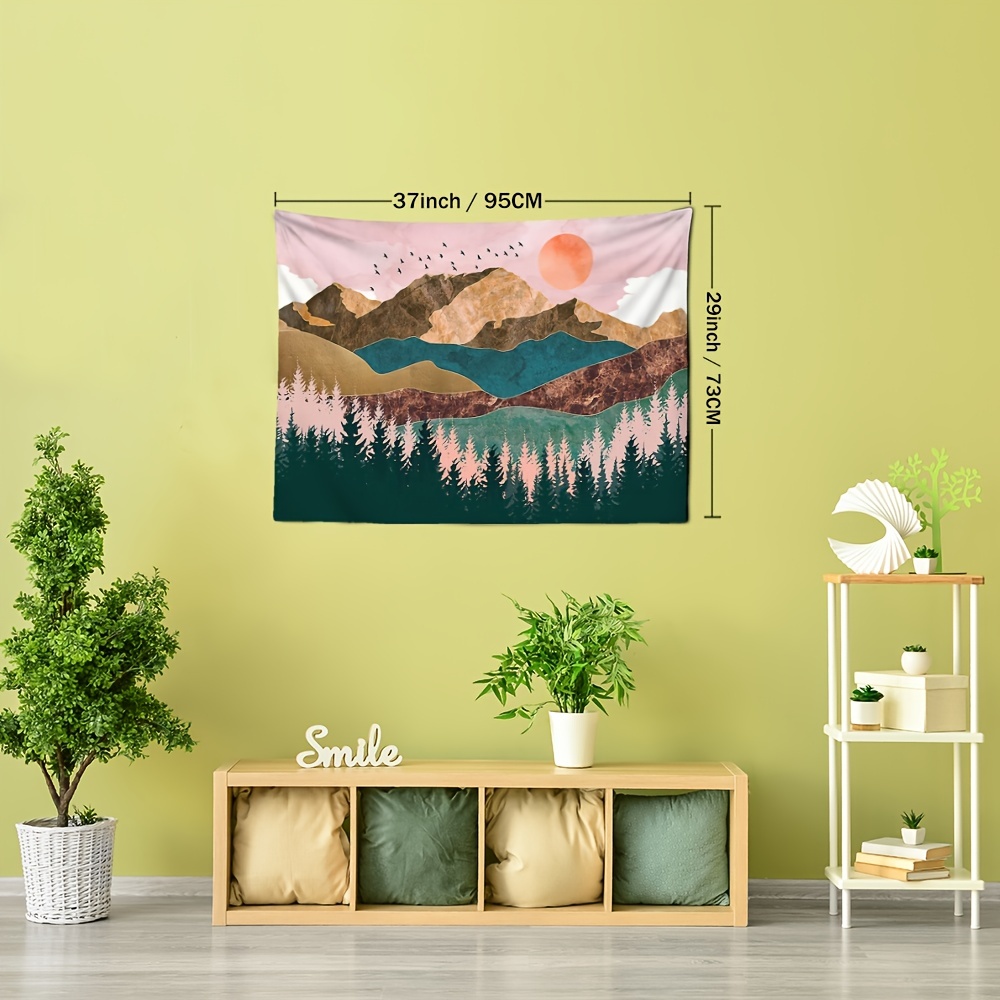 Sevenstars mountain tapestry forest tree tapestry sunset tapestry nature landscape discount tapestry wall hanging for room