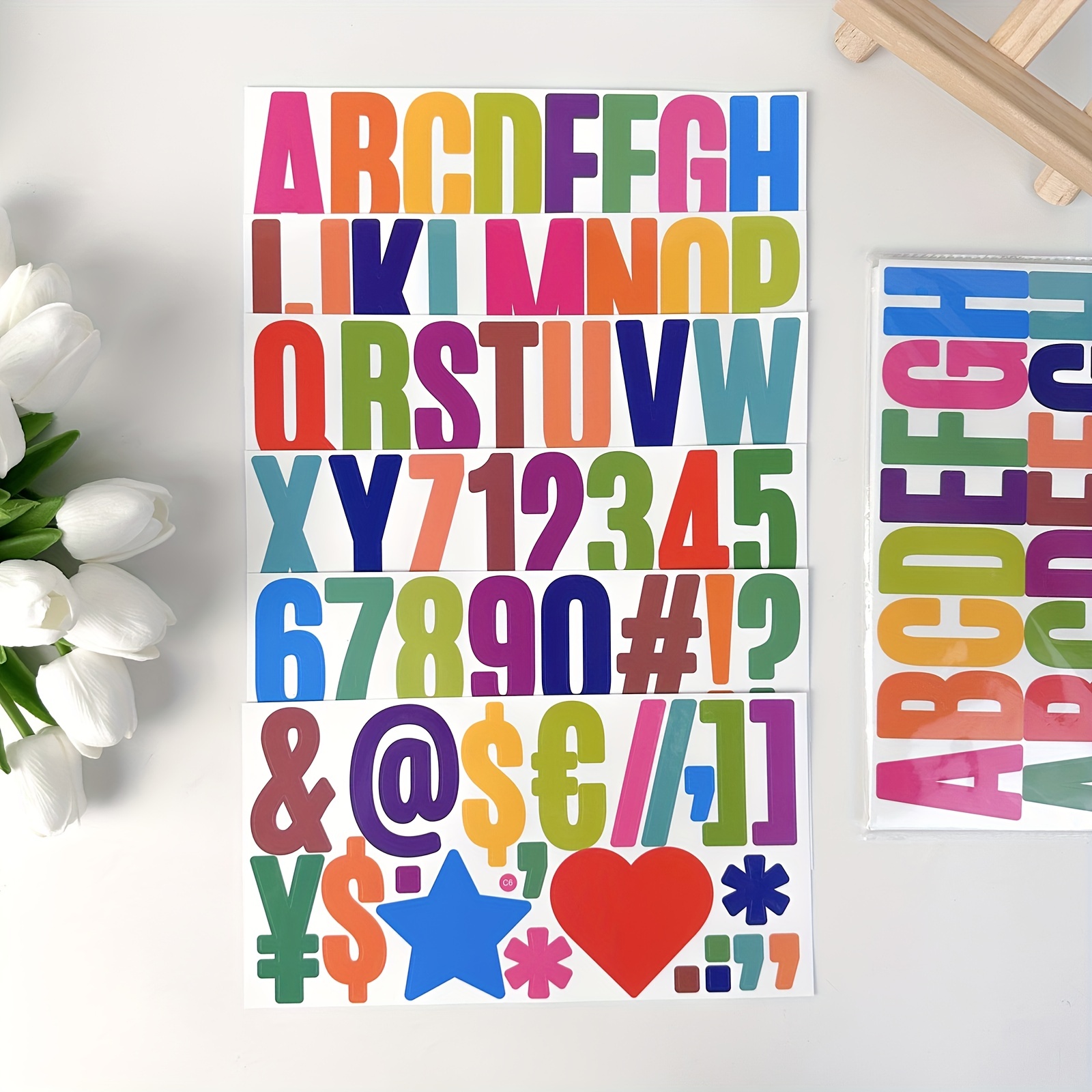 Letter Stickers Large Size Self adhesive Waterproof Bulletin - Temu