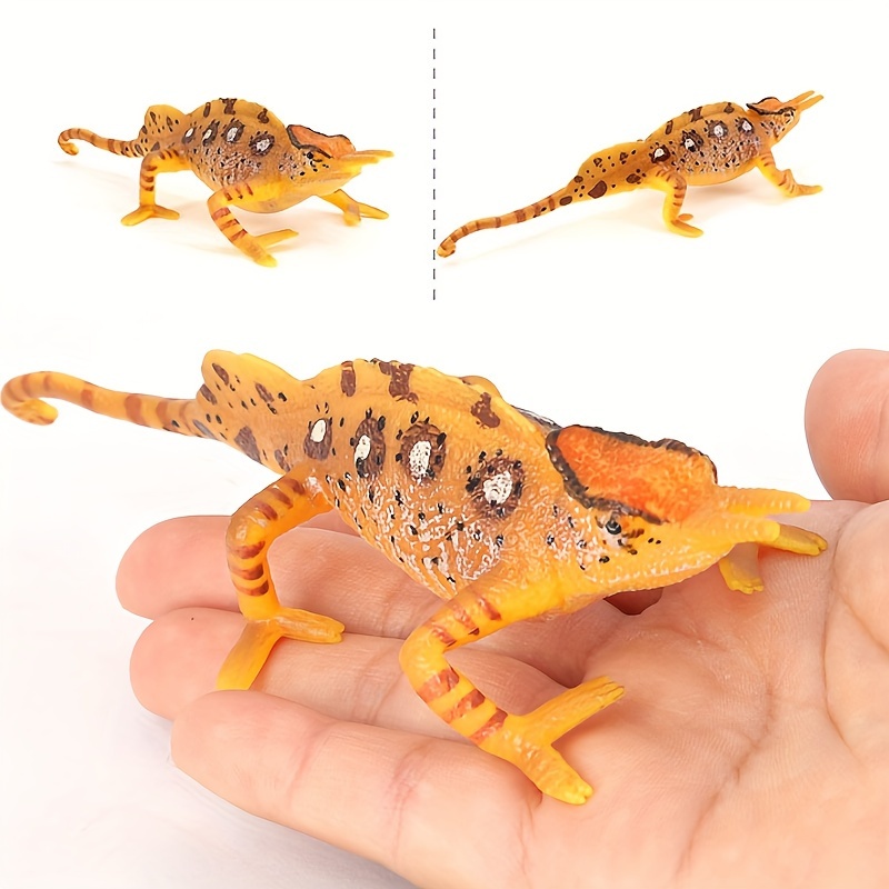 Cross border simulation Wild Insect Animal Model Set Mini lizard umbrella  lizard chameleon horn lizard Temple lion lizard toy - AliExpress