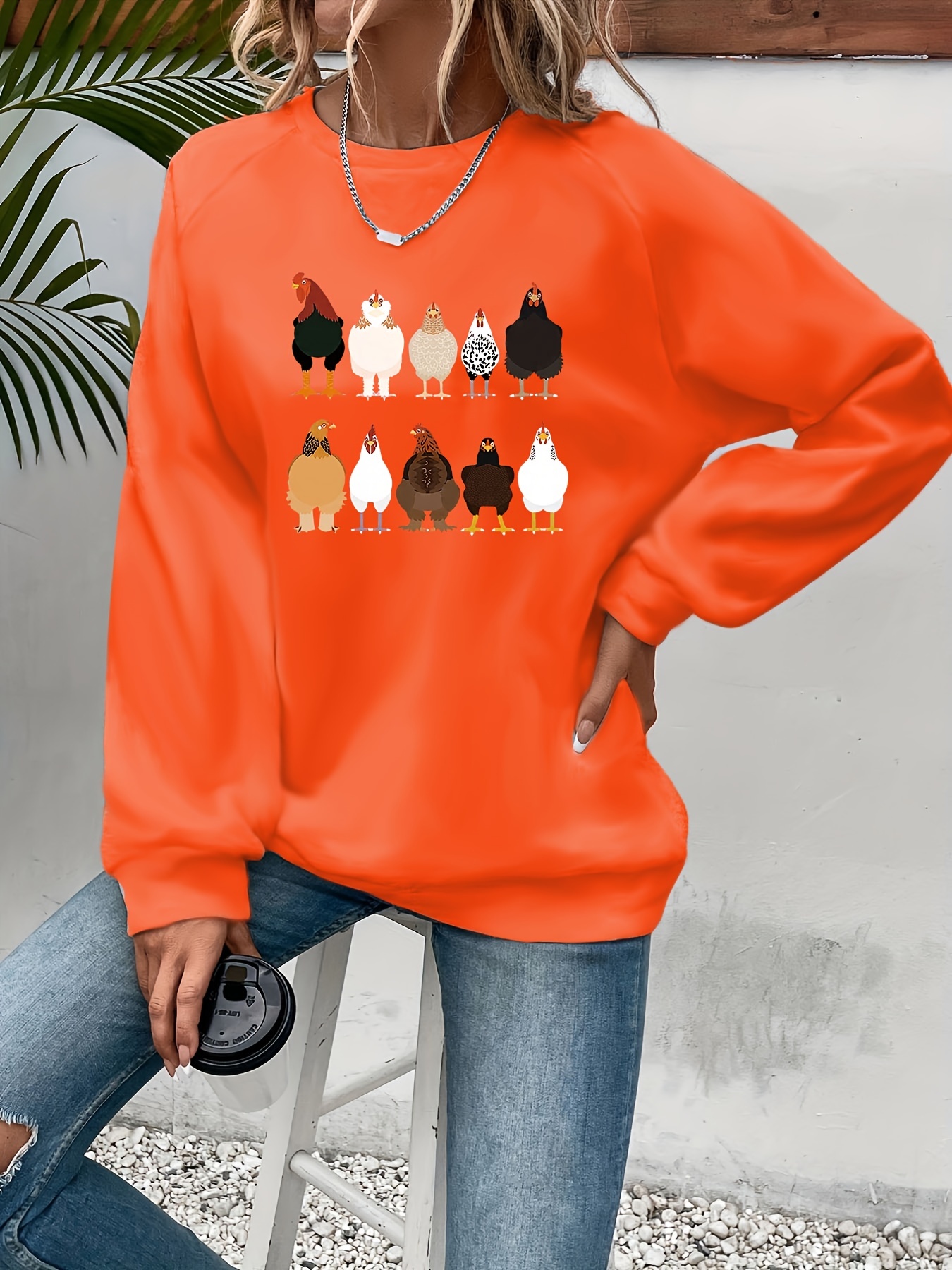 Chicken Sweatshirt - Temu