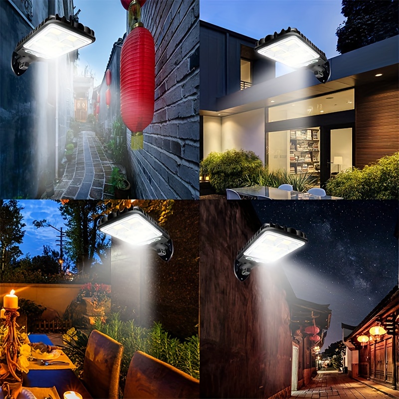 4 Luz LED Solar Para Exterior Con Sensor De Movimiento Jardin Patio Casa  Lampara