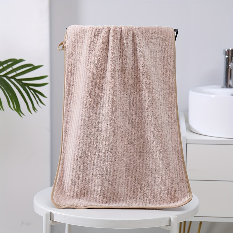 Checkered Pattern Towel Set Household Coral Fleece Towel - Temu