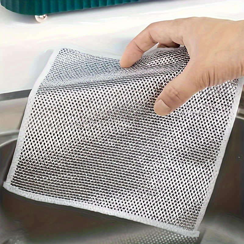 Wire Dishwashing Cloth Mesh Dishcloth For Kitchen - Temu
