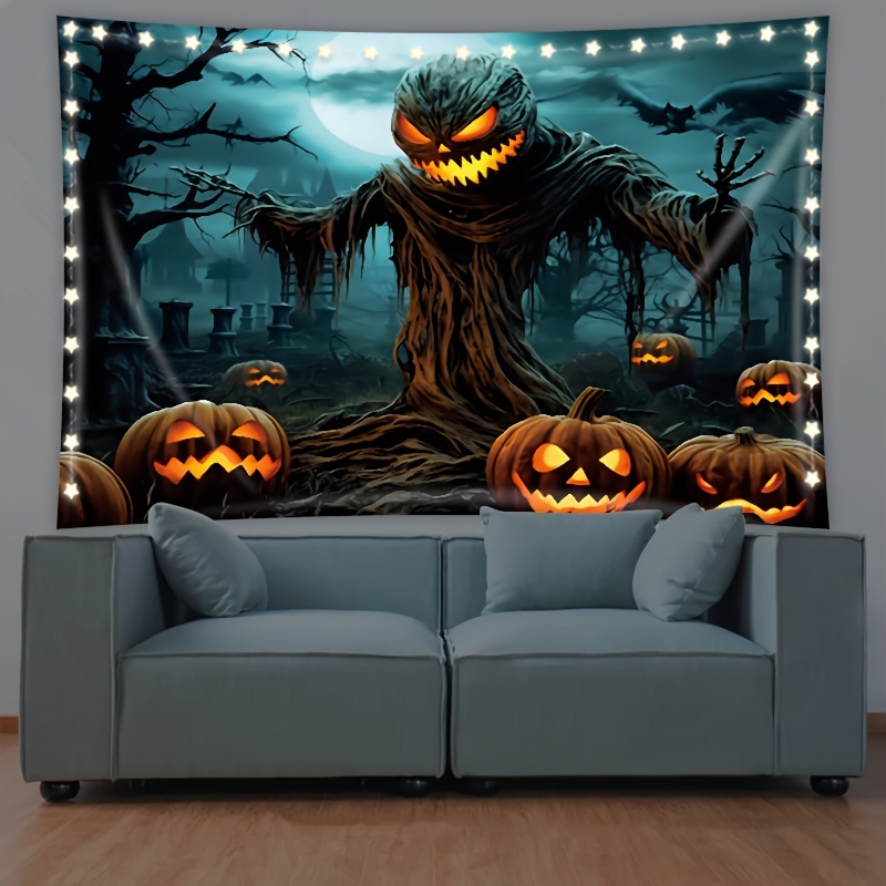 IAMAGOODLADY Spooky Halloween Party Decorations Sale Clearance Halloween  Tapestry with Print Background Hanging Bedroom Wall Halloween Decor Under  10