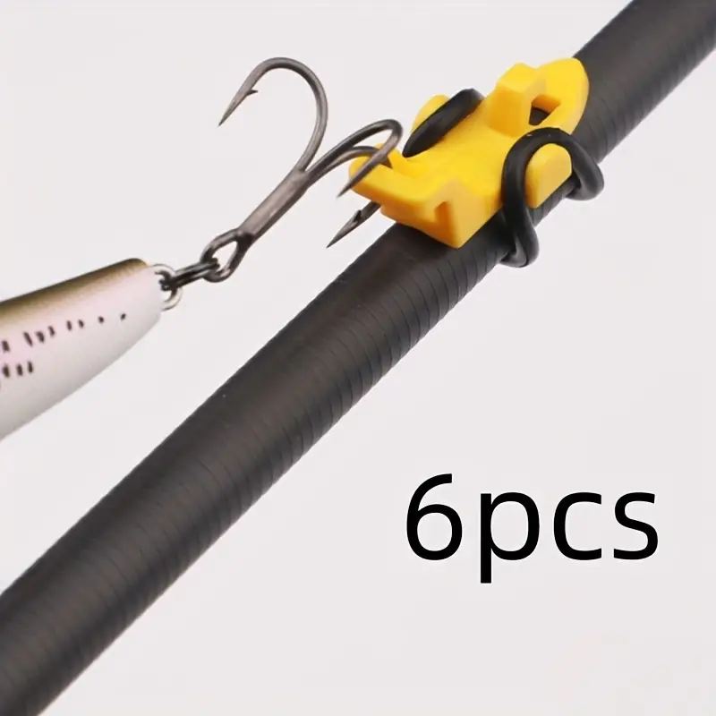 6pcs Fishing Hook Keeper Fishing Rod Hook Keeper Holder, Fishing Tackles