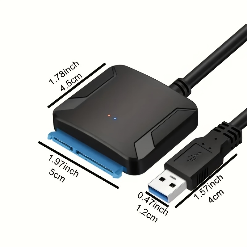 Câble adaptateur USB 3.0 vers Sata 2,5 pouces Disque dur Disque dur externe  Cordon convertisseur HDD