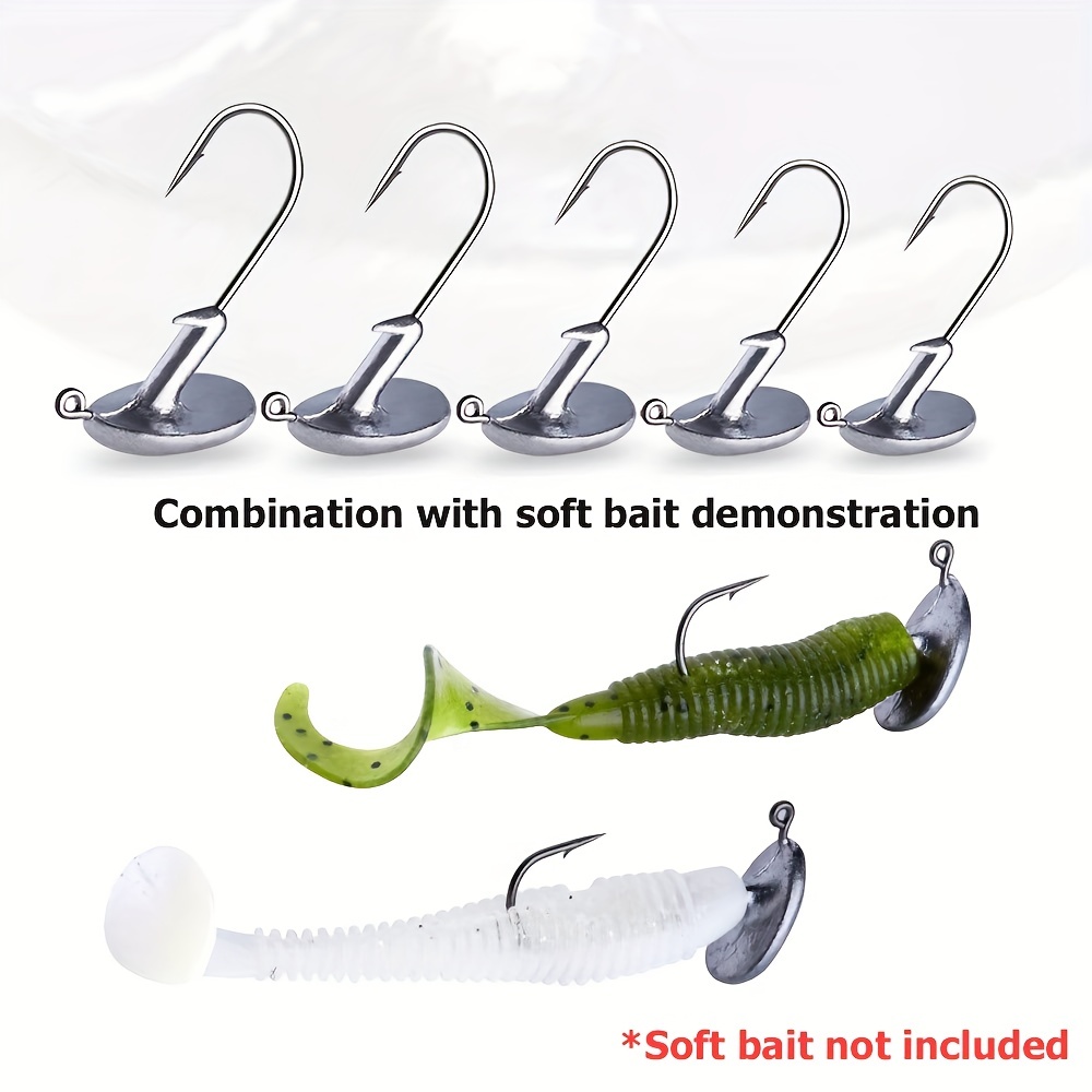 Fishing Jig Heads Kit Fishing Water Hooks Fishing Hook Lure Jigs Fishing  Accessories and Plastic Box for Bass and Crappie,1/ 16 oz (25) : :  Home Improvement