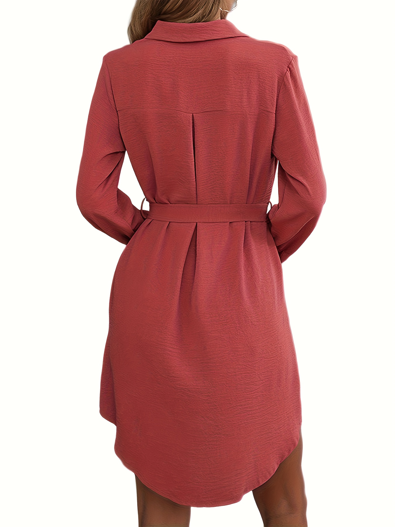 Tie front outlet button down dress