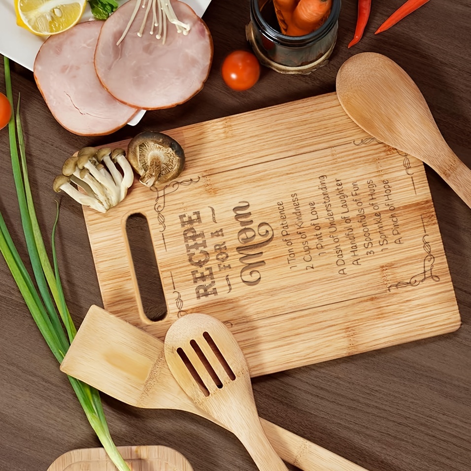 Mom Cutting Board Recipe For A Mom Birthday Presents For Mom - Temu