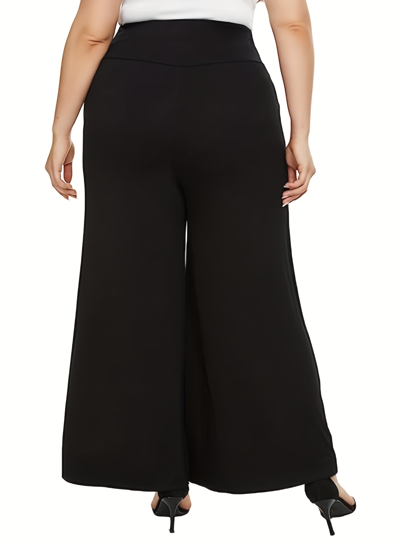 Plus Size Pants for Women Wide Leg Pants High Waisted Tummy