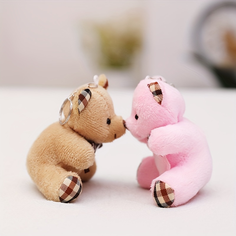 Adorable Teddy Bear Charm Keychain - Perfect Plush Toy Accessory For Your  Backpack Or Bag! - Temu