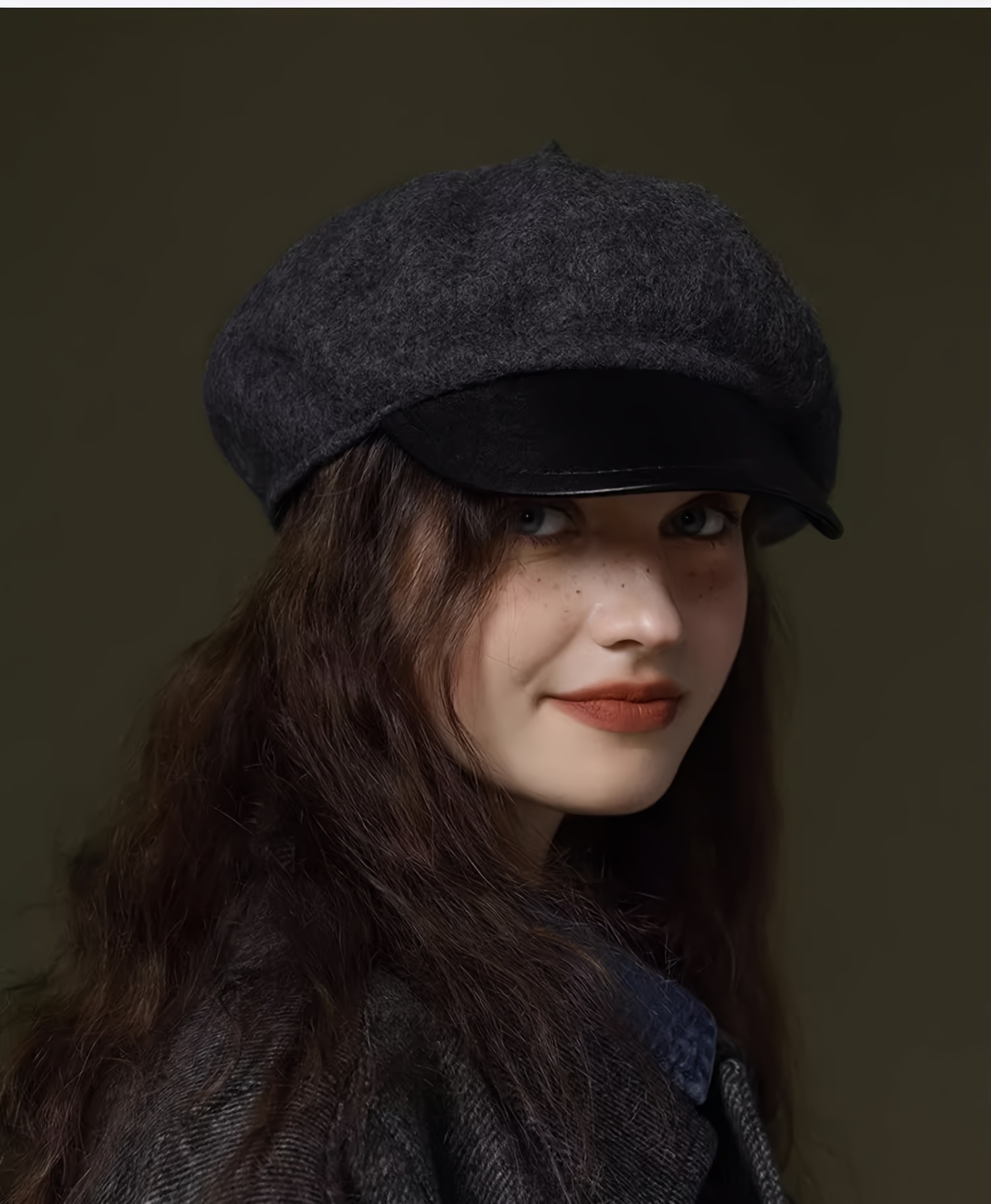 Biplut Simple British Style Beret Hat Casual Retro Painter Ladies Octagonal  Hat Fashion Accessories 