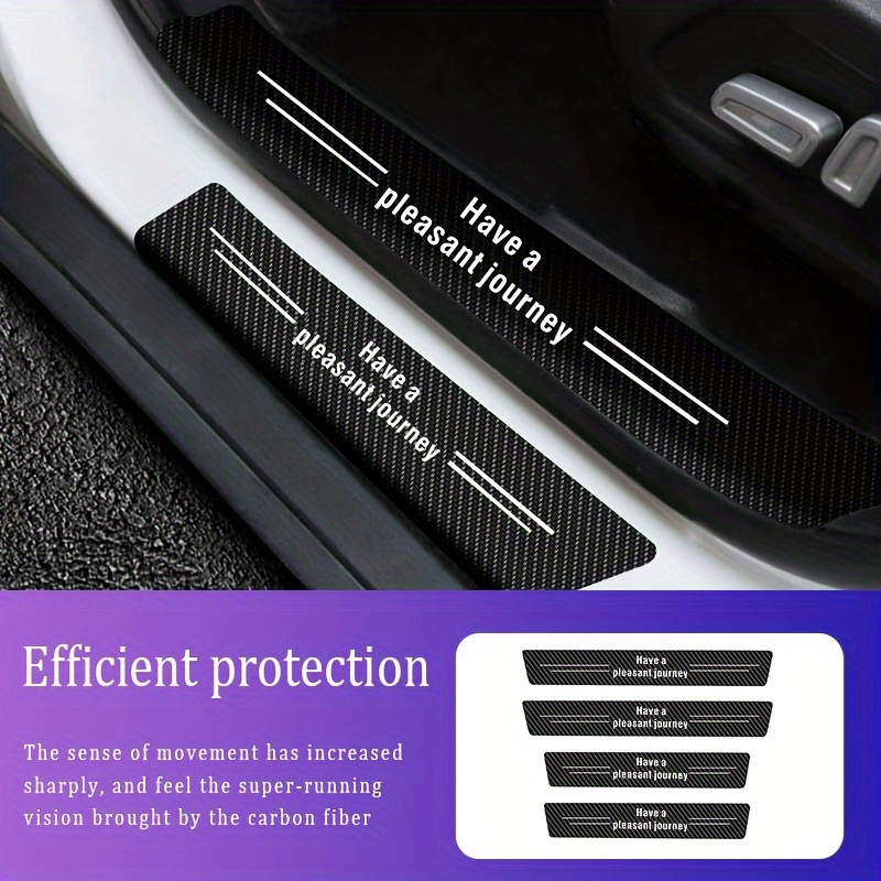 Plaque de porte de voiture durable protection de seuil bande de protection  style