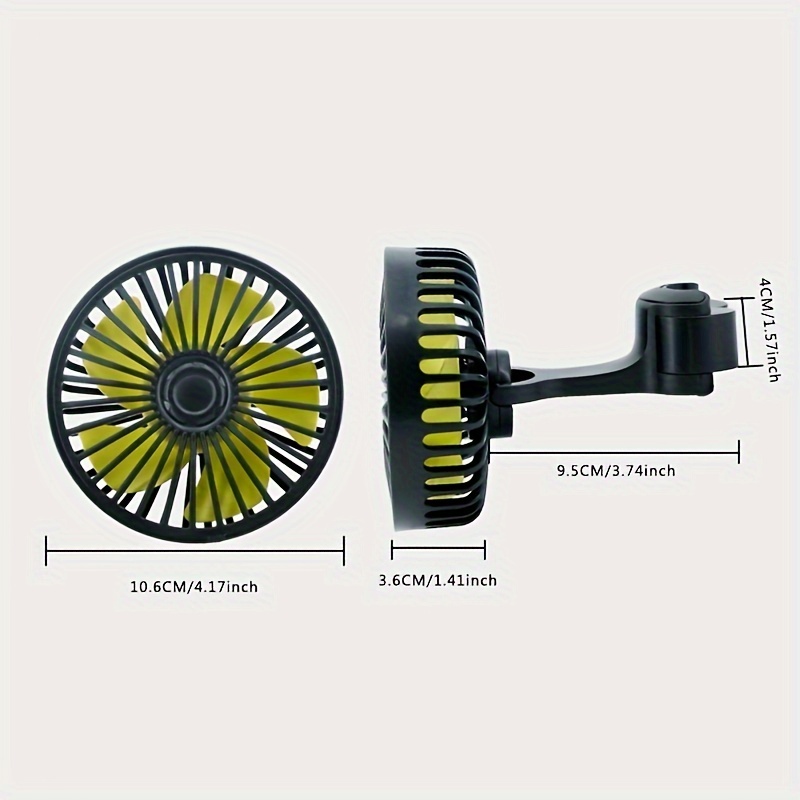 Usb Wired Car Fan Car Multi functional Rear Seat Rear Fan - Temu