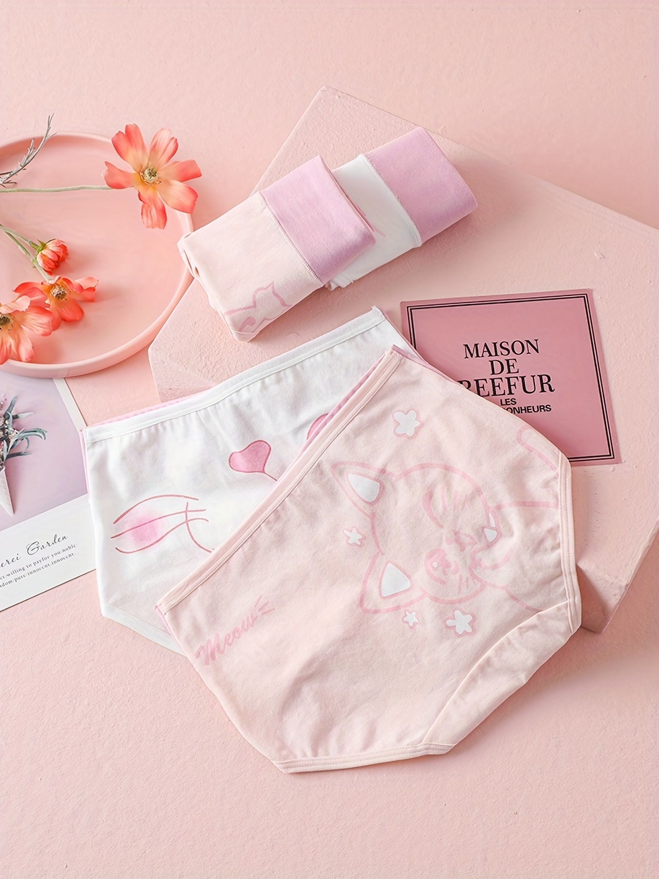 Cute Cotton Underwear for Women Women's Underwear Love Letter