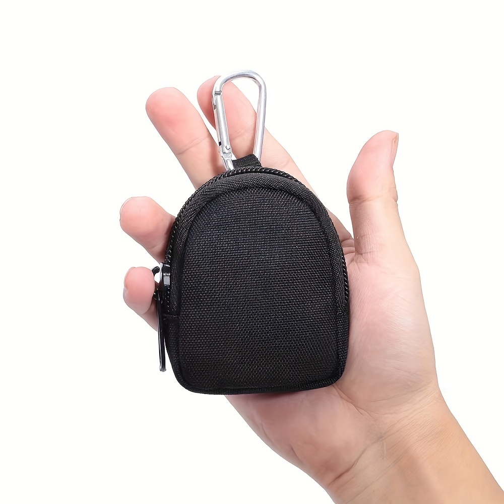 Coin Purchase Keychain, Professional Molle Pouch Accessories for Men, Small  Round Coin Holder Pouch as Wallet, Change Purse, EDC Pouches. (Black)