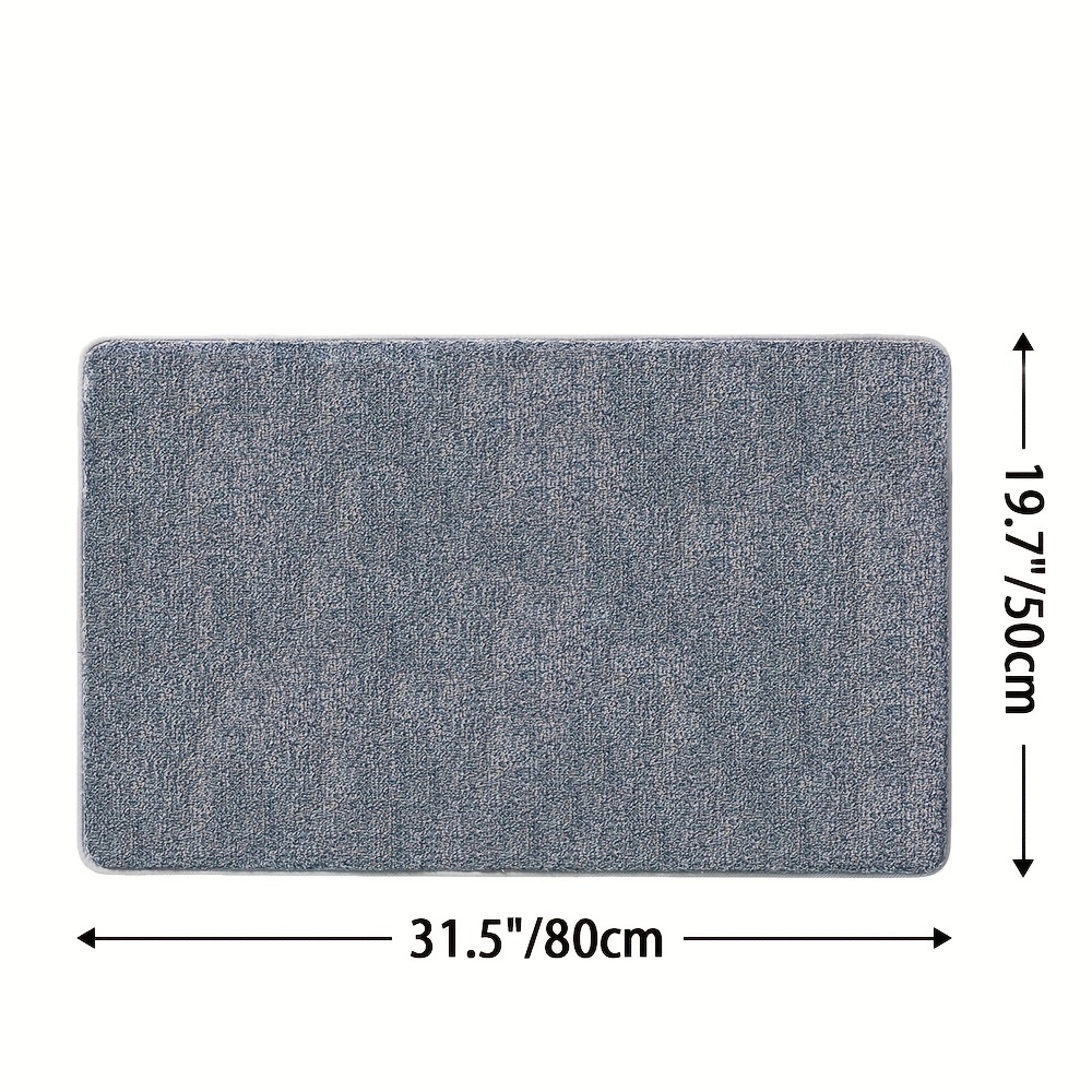 Indoor Doormat Washable Non Slip Absorbent Door Mat Grey Front