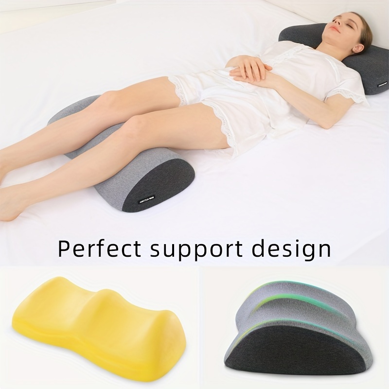 Knee Pillow for Side Sleepers -%100 Memory Foam Leg Pillow for Sleeping -  Helps