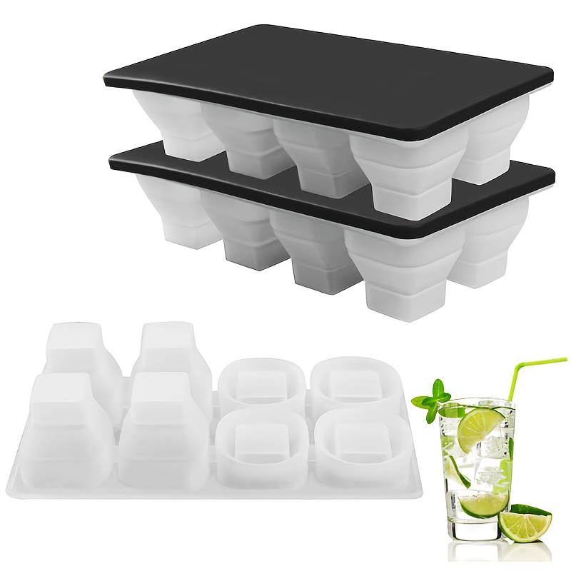 Stainless steel bartender ice cubes ice cubes cheese dessert sugar tongs  Small Tray Ice Tray for Water Bottles with Silicone Ice Trays Large Cubes  with Lids Silicone Trays for Baby Food Silicone