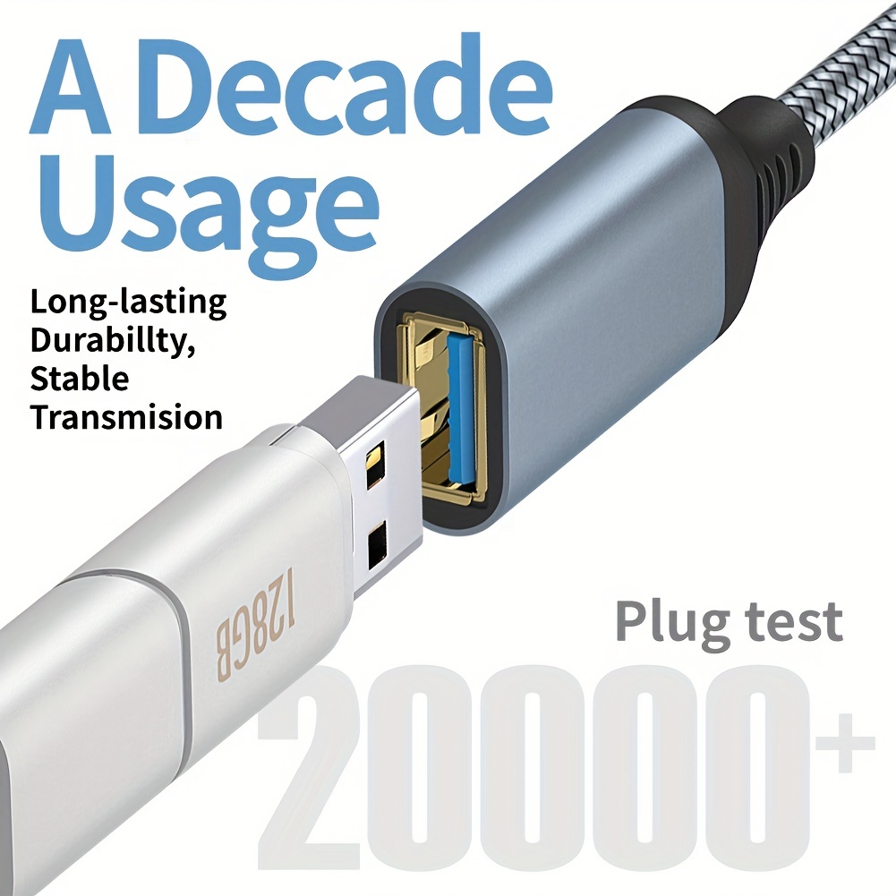 Cavo Di Prolunga USB 3.0 Maschio femmina Per Trasferimento - Temu Italy