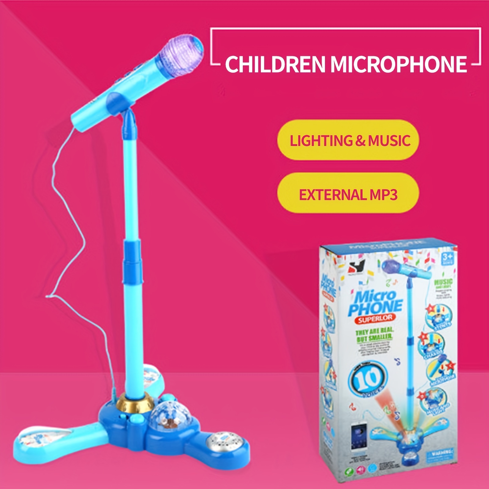 ‍Micrófono de Karaoke para niños y niñas Mejor Regalo