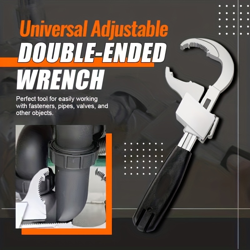 Universal Adjustable Wrench: The Perfect Plumbing Tool For Faucet & Sink  Repairs!
