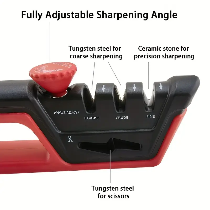 New Professional Knife Sharpener With Adjustable Angle And - Temu