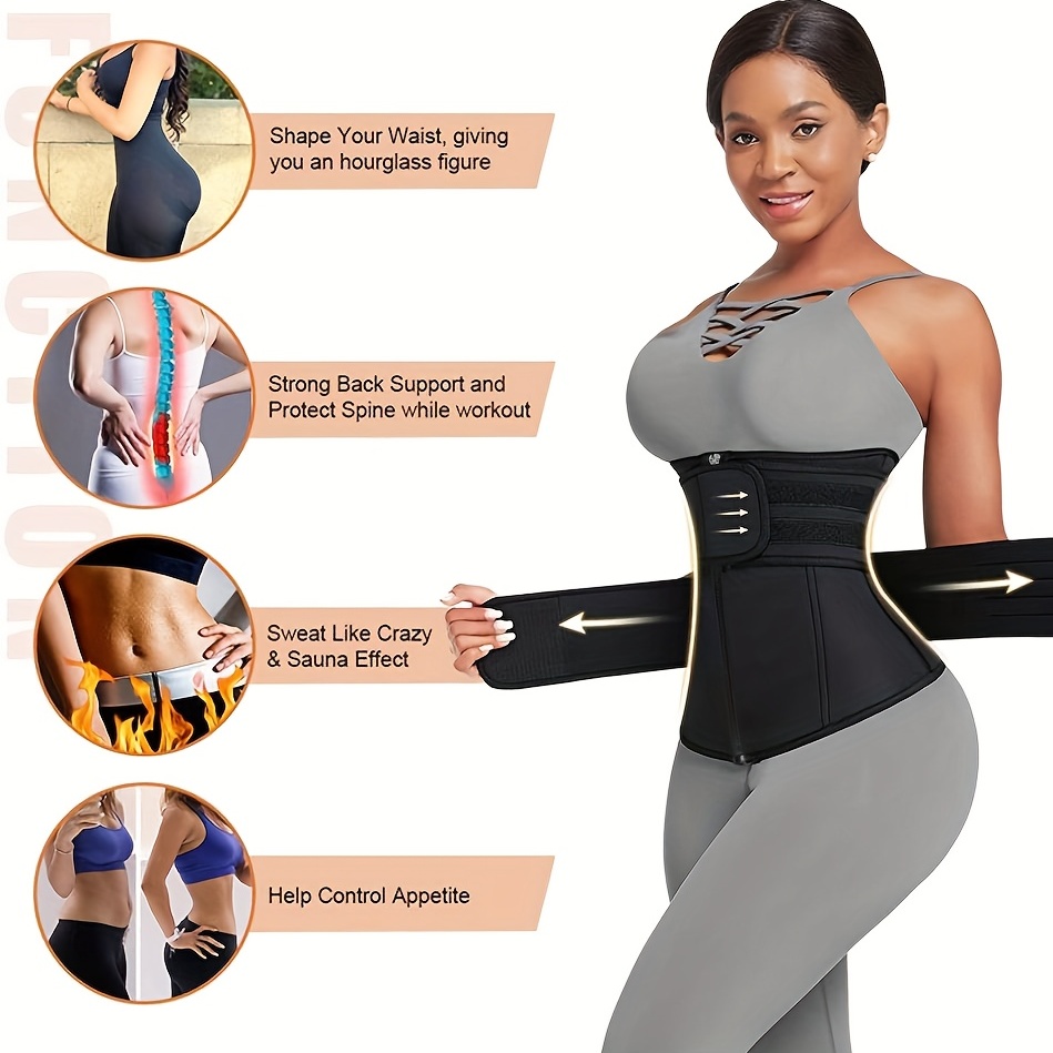 Waist Trainer Body Shaper Women's Solid Color Weight Loss - Temu