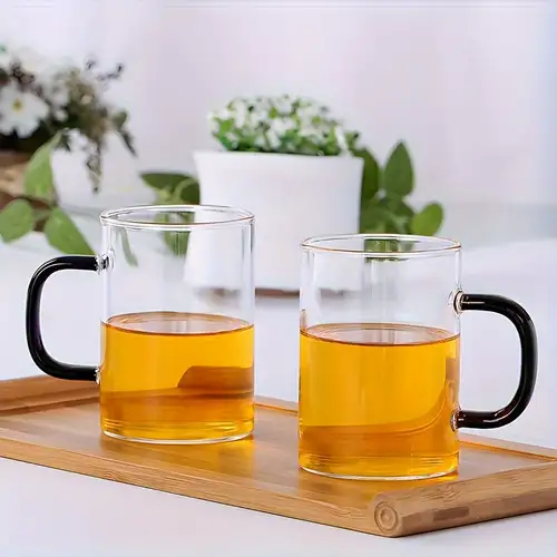 Tea Set lots -1*100ml Heat Resistant Clear Glass Tea Cups Mugs +Saucer