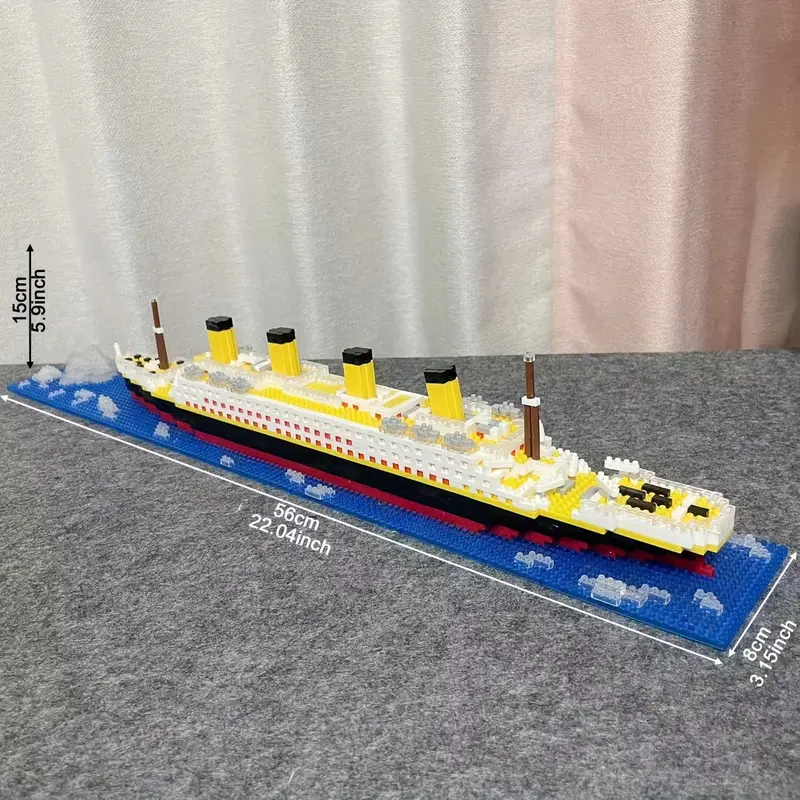Large 56cm Iceberg Titanic Ship Model Building Blocks Three Dimensional  Assembly Boy Birthday Gift Toy - Toys & Games - Temu