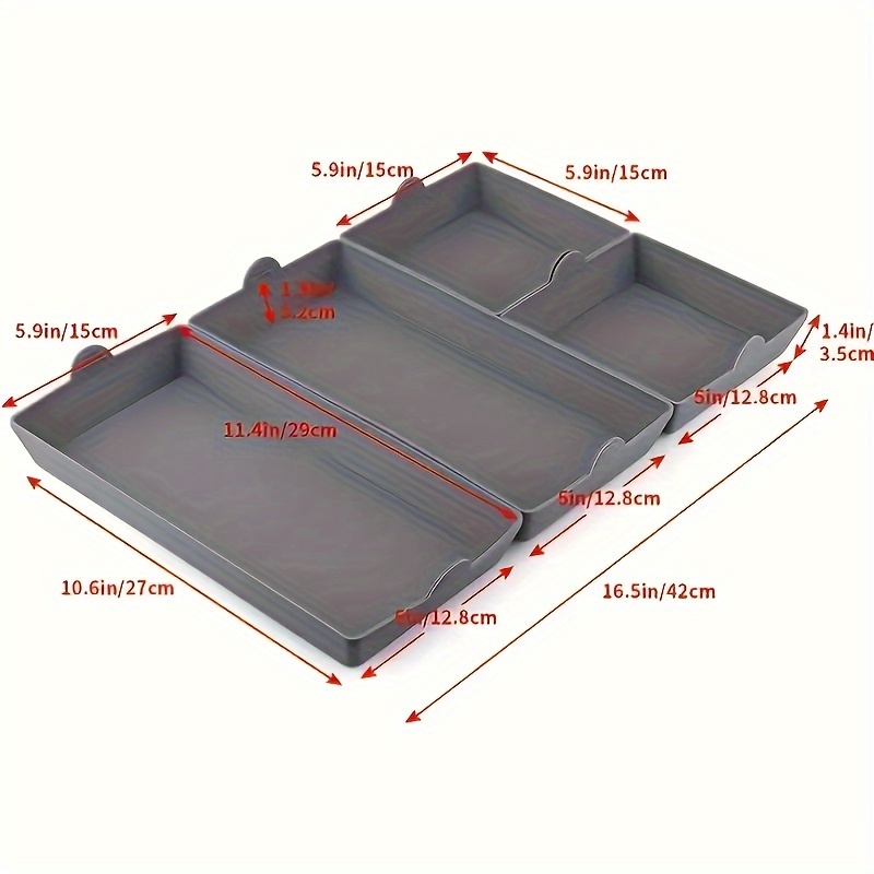 Silicone Sheet Pan Set,4pcs Silicone Dividers For Baking Trays, Baking Pan  Dividers, Baking Cooking