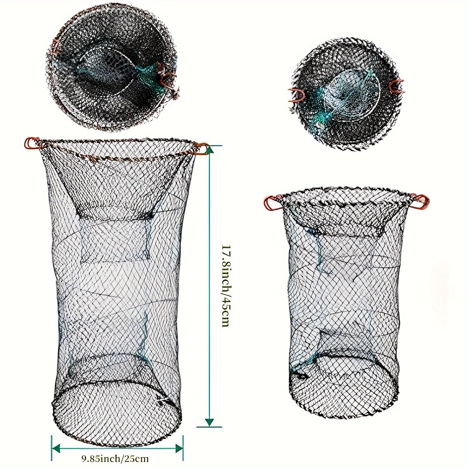 Fishing Net Folded Fishing Shrimp Minnow Crayfish Traps Fish Traps Crayfish  Traps For Creeks Crawfish Pot for Fish Outdoor