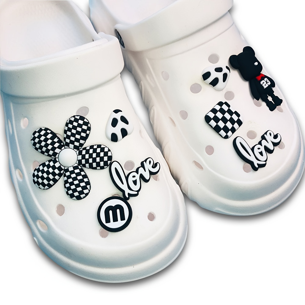 Crocs Black and White Dice Jibbitz Shoe Charm